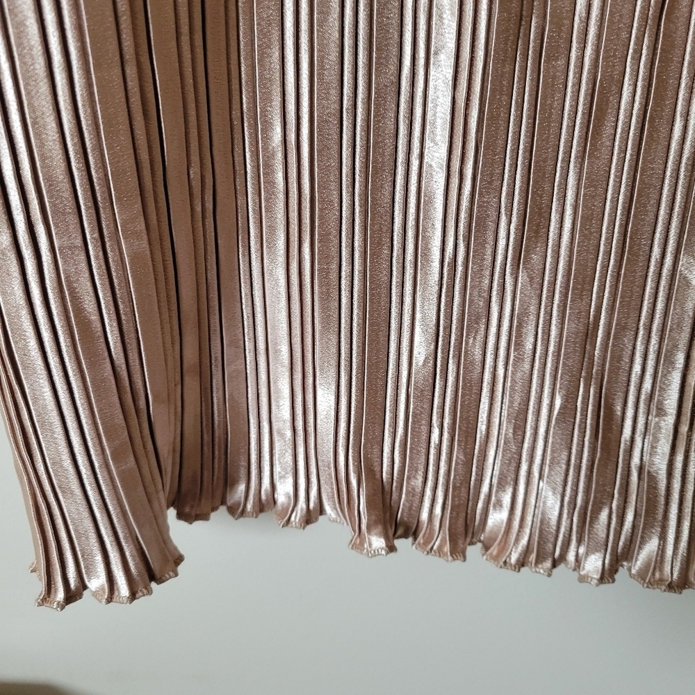 Petal & Pup Metallic Gold Striped Maxi Dress - Picture 8 of 11
